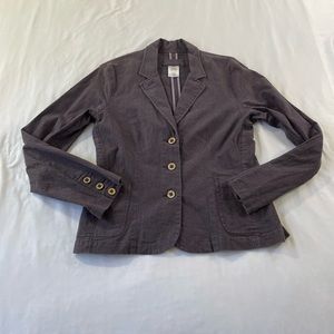 Womens Patagonia Long Sleeve Purple 55% Hemp Button Up Jacket Blazer - 10